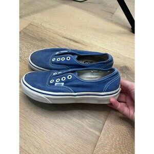 Classic Off The Wall Vans Blue Womens 5 Mens 3.5